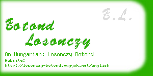 botond losonczy business card